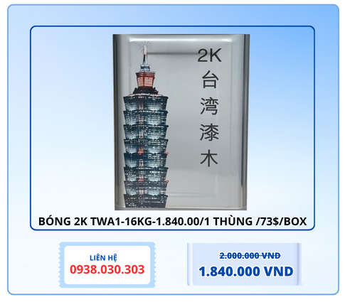 BÓNG 2K TWA1-16Kg-1.840.00/1 Thùng /73$/Box